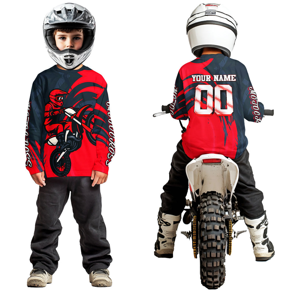 Red Motocross Jersey Custom Dirt Bike Shirts Motorcycle Shirt