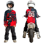 Red Motocross Jersey Custom Dirt Bike Shirts Motorcycle Shirt