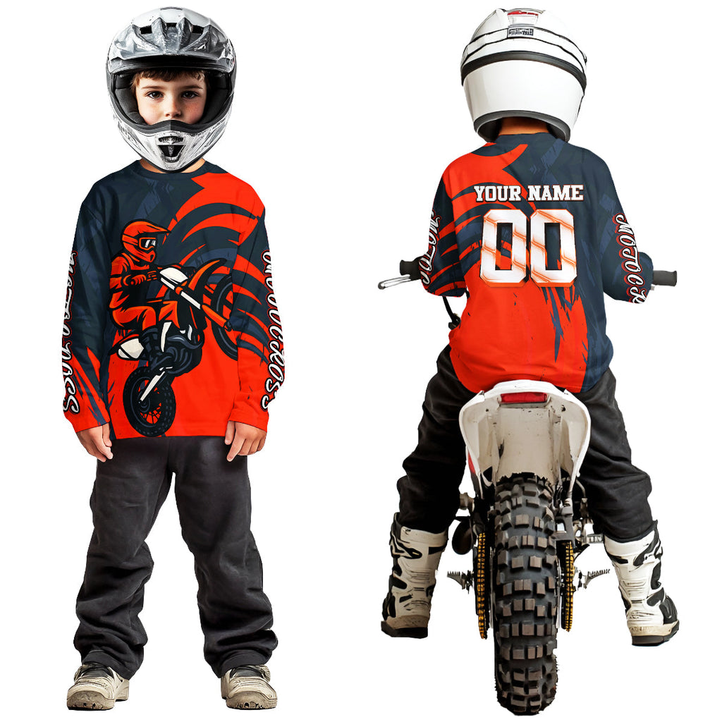 Orange Motocross Jersey Custom Dirt Bike Shirts Motorcycle Shirt