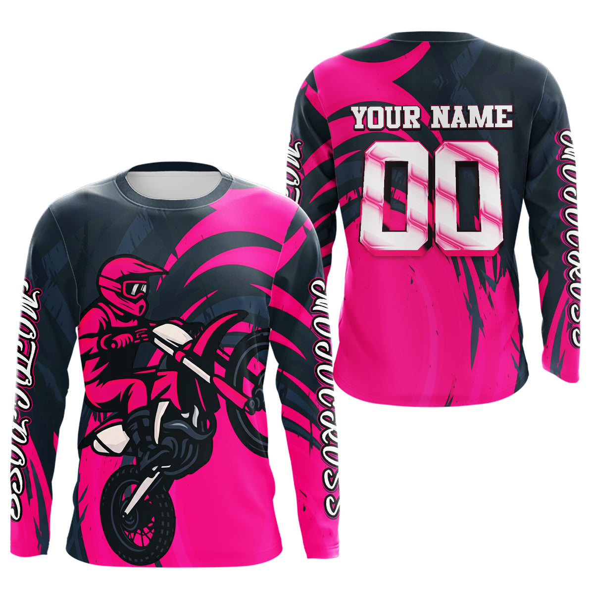 Pink Motocross Jersey Custom Dirt Bike Shirts Motorcycle Shirt