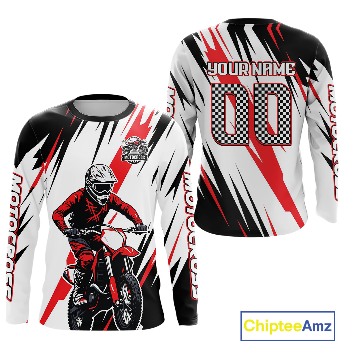 Custom Motocross Racing Jersey Dirt Bike Motorcycle Riding Shirt