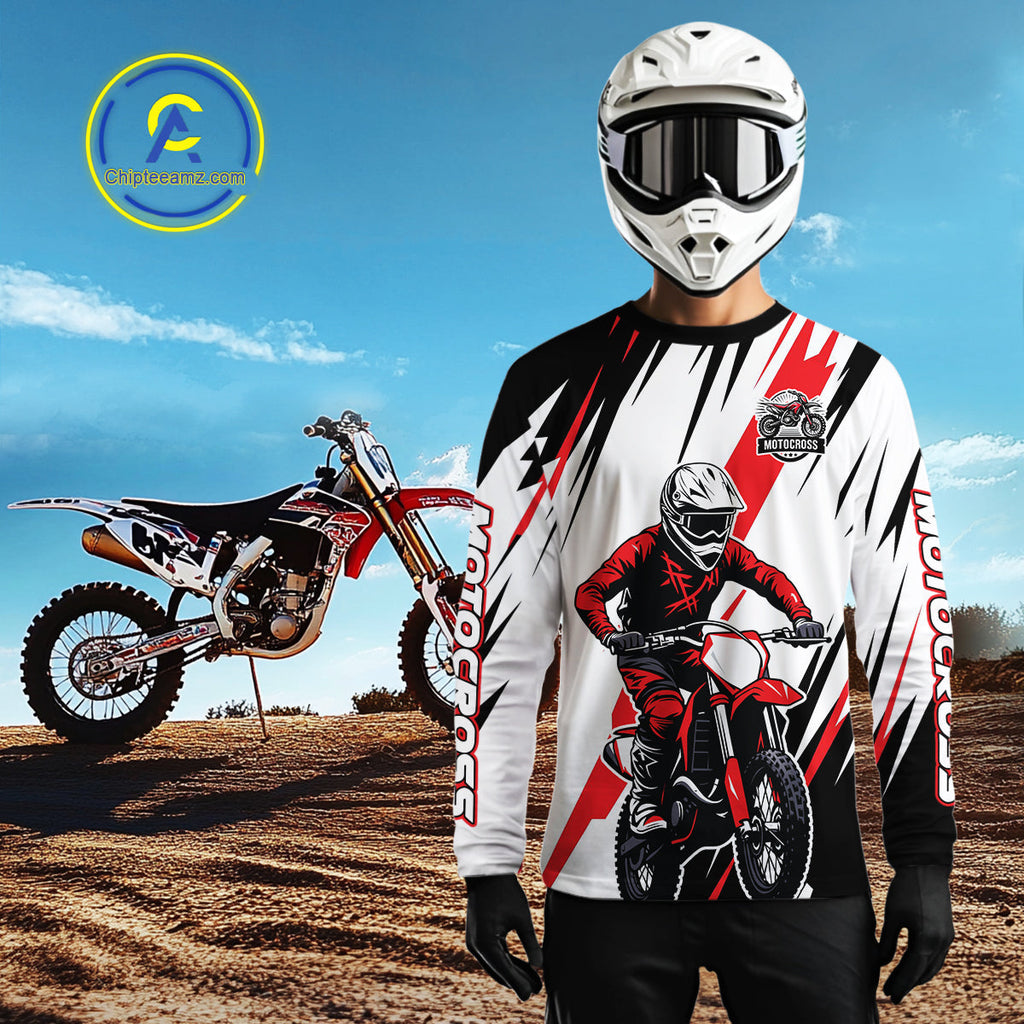Custom Motocross Racing Jersey Dirt Bike Motorcycle Riding Shirt