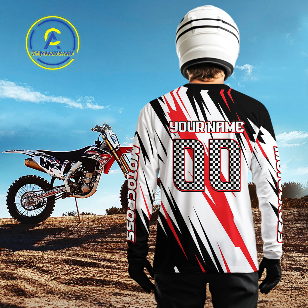 Custom Motocross Racing Jersey Dirt Bike Motorcycle Riding Shirt
