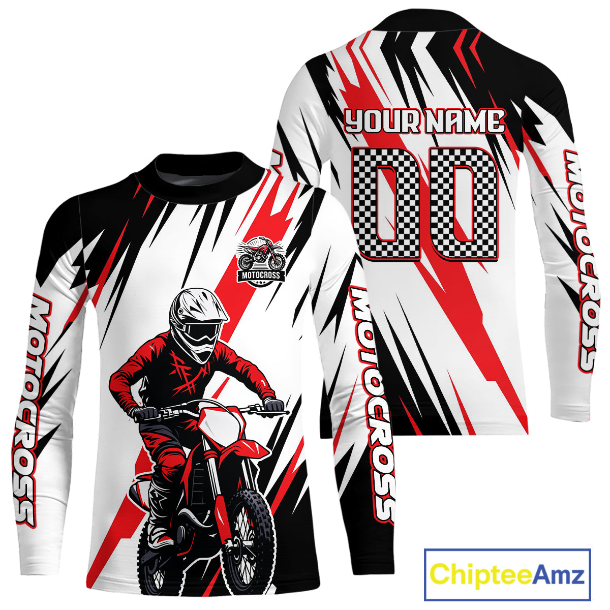 Custom Motocross Racing Jersey Dirt Bike Motorcycle Riding Shirt