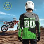 Green Custom Motocross Racing Jersey Dirt Bike Shirts Moto Shirt