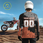Orange Custom Motocross Racing Jersey Dirt Bike Shirts Moto Shirt
