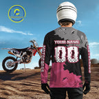 Pink Custom Motocross Racing Jersey Dirt Bike Shirts Moto Shirt