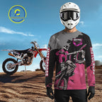 Pink Custom Motocross Racing Jersey Dirt Bike Shirts Moto Shirt