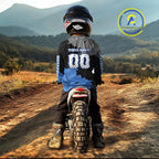 Blue Custom Motocross Racing Jersey Dirt Bike Shirts Moto Shirt