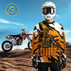 Custom Orange Motocross Racing Jersey Dirt Bike Shirts Riding Shirt
