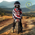 Custom Motocross Jersey Dirt Bike Jersey Red&Black Riding Shirt
