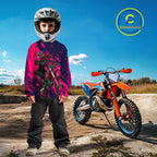 Blue and Pink Motocross Jersey Dirt Bike Jersey Motorcycle Riding Shirt