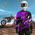 Custom Purple Motocross Jersey Dirt Bike Jersey Motorcycle Riding Shirt
