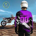 Custom Purple Motocross Jersey Dirt Bike Jersey Motorcycle Riding Shirt