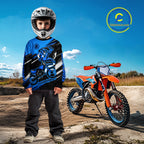 Custom Blue Motocross Jersey Dirt Bike Jersey Motorcycle Riding Shirt