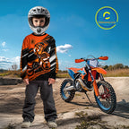Custom Orange Motocross Jersey Dirt Bike Jersey Motorcycle Riding Shirt