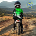 Custom Green Motocross Jersey Dirt Bike Jersey Motorcycle Riding Shirt