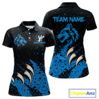 Blue Wolf Bowling Shirts for Team Custom Bowling Jerseys for Bowlers