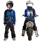 Blue Motocross Racing Jersey Custom Dirt Bike Shirts Motorcycle Shirt
