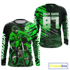 Green Motocross Racing Jersey Custom Dirt Bike Shirts Motorcycle Shirt