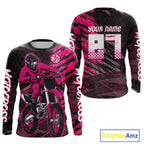 Pink Motocross Racing Jersey Custom Dirt Bike Shirts Motorcycle Shirt