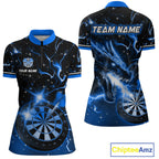 Custom Blue Galaxy Dragon Darts Shirt Darts Team Jerseys Dartboard Shirt
