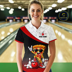 Funny Pizza Bowling Shirts, Custom Bowling Team Jersey Bowling Tournament Bowler