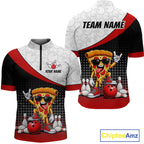 Funny Pizza Bowling Shirts, Custom Bowling Team Jersey Bowling Tournament Bowler