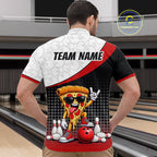 Funny Pizza Bowling Shirts, Custom Bowling Team Jersey Bowling Tournament Bowler