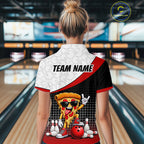 Funny Pizza Bowling Shirts, Custom Bowling Team Jersey Bowling Tournament Bowler