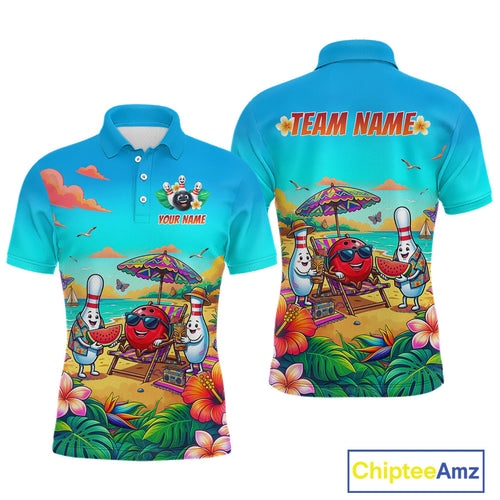 Custom Summer Bowling Jersey Unisex Bowling Shirts for Team Polo & 1/4 Zip