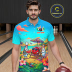 Custom Summer Bowling Jersey Unisex Bowling Shirts for Team Polo & 1/4 Zip