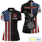 Custom American Flag Eagle Darts Shirt Darts Team Jerseys Dartboard Shirt Dart League