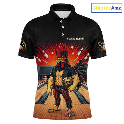 Custom Funny Rooster Bowling Shirt Bowling Team Shirts Bowling League