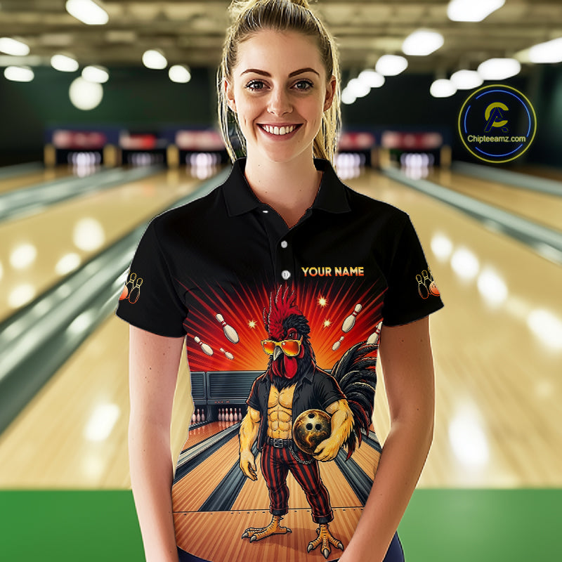 Custom Funny Rooster Bowling Shirt Bowling Team Shirts Bowling League