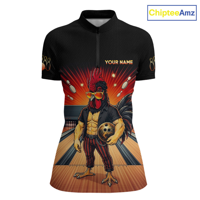 Custom Funny Rooster Bowling Shirt Bowling Team Shirts Bowling League