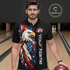 Custom American Eagle Bowling Jerseys Bowling League Patriotic Team Jersey Gift