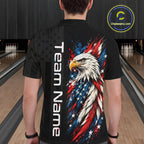 Custom American Eagle Bowling Jerseys Bowling League Patriotic Team Jersey Gift