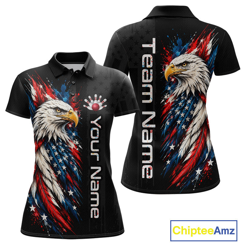 Custom American Eagle Bowling Jerseys Bowling League Patriotic Team Jersey Gift