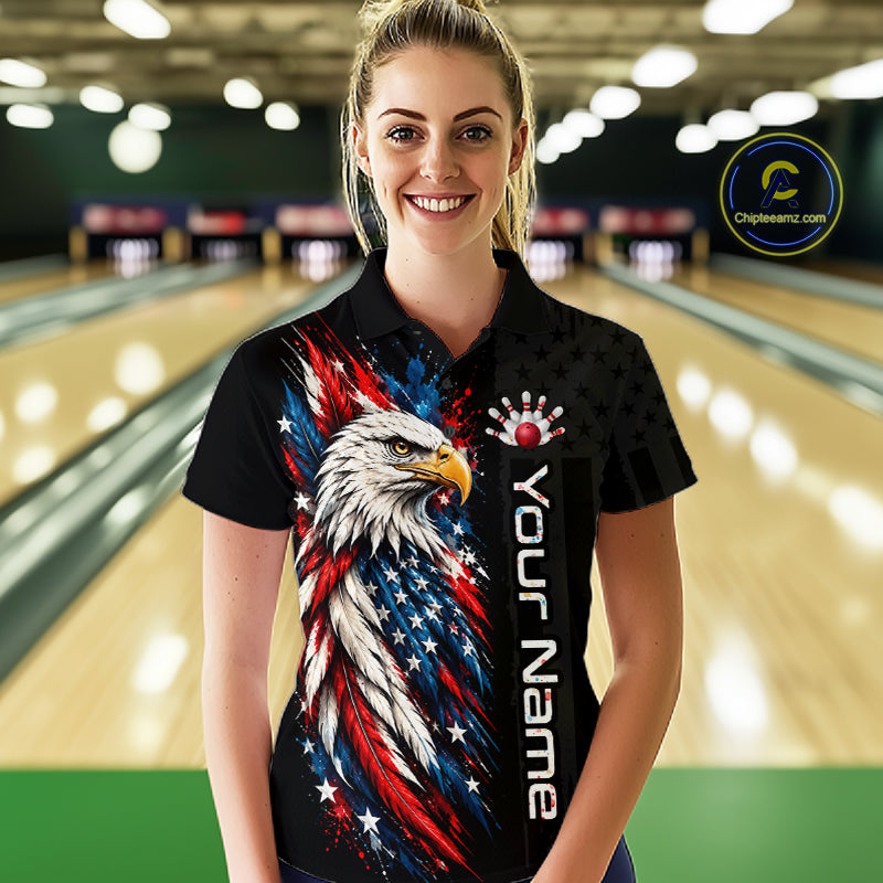 Custom American Eagle Bowling Jerseys Bowling League Patriotic Team Jersey Gift