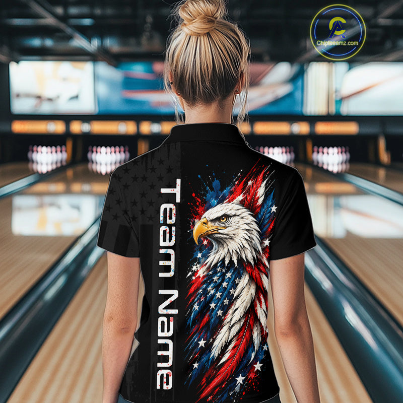 Custom American Eagle Bowling Jerseys Bowling League Patriotic Team Jersey Gift