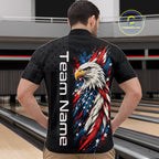 Custom American Eagle Bowling Jerseys Bowling League Patriotic Team Jersey Gift