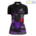 Custom Funny Black Cat Bowling Jersey Bowling League Bowling Team Shirts