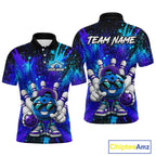 Funny Ball Bowling Custom Bowling Jersey Bowling Team Shirts Polo & 1/4 Zip
