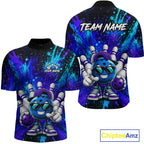 Funny Ball Bowling Custom Bowling Jersey Bowling Team Shirts Polo & 1/4 Zip