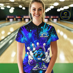 Funny Ball Bowling Custom Bowling Jersey Bowling Team Shirts Polo & 1/4 Zip
