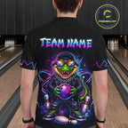Custom Funny Neon Alligator Bowling Jersey Bowling League Bowling Team Shirts