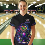 Custom Funny Neon Alligator Bowling Jersey Bowling League Bowling Team Shirts