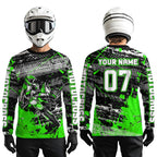 Green Motocross Jersey Racing Custom Dirt Bike Shirts +