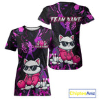 Custom Funny Cat Bowling Jersey Bowling Uniform Bowling Team Shirts
